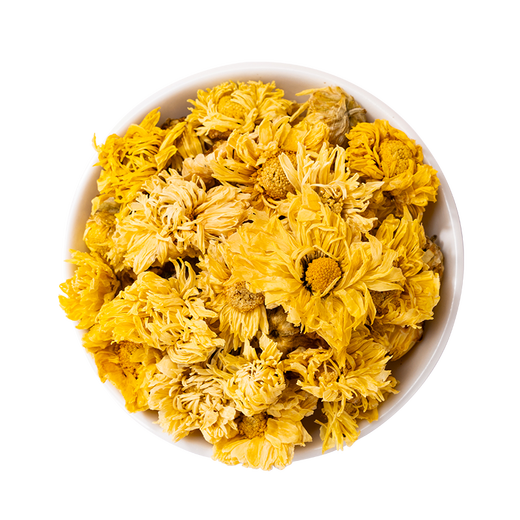 30g chrysanthemums on Lei Yun disperse wind and clear heat, calm the liver and improve eyesight, clear heat and detoxify, authentic Chinese herbal medicines, can be matched with wolfberry, Cassia seeds soaked in water and health tea