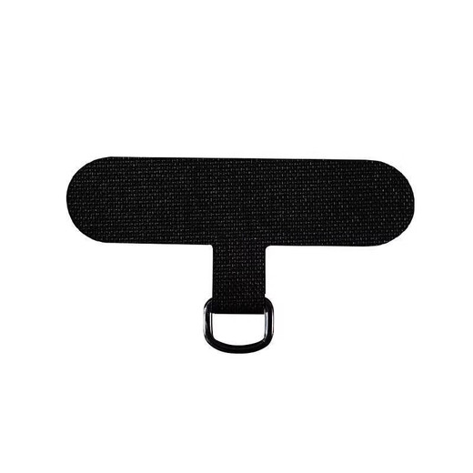 CASETi adjustable pink bold braided stripe diagonal cross-body personalized hanging neck multi-functional mobile phone lanyard chain 6mm black woven rope wrist strap - free lanyard clip