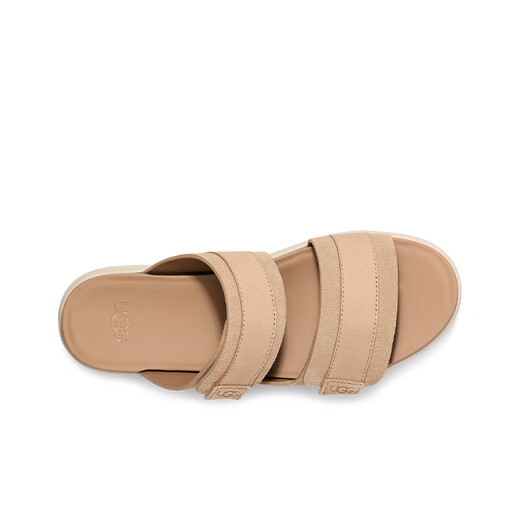 Ugg Summer Damen komfortable dicke Sohle exponierte TOE STEFLCRO FLIP-FLOP CLASSIGKEITERS 1158054SAN SAND COPP 37