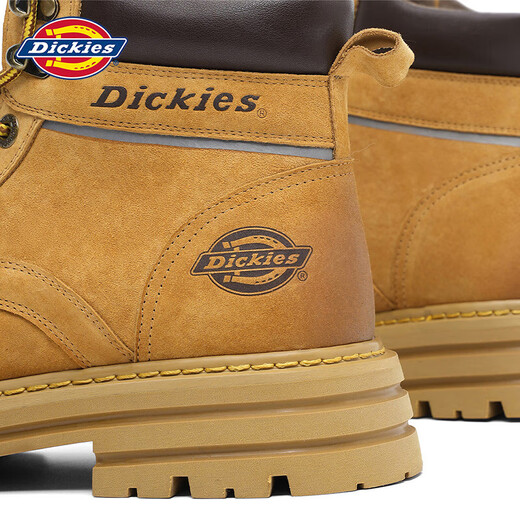 Dickies男士马丁靴高帮时尚男靴工装靴情侣靴男 土黄 46 
