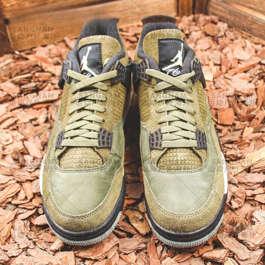 Nike Air Jordan 4 AJ4 Military Green Wear-Retro-top Retro Basketball Shoes FB9927-200 FB9928-200 35,5