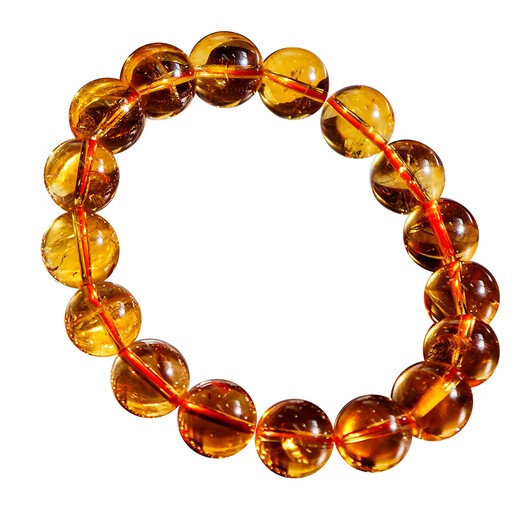 Eternal symbol light luxury natural 7A + Brazilian old mine whiskey citrine fortune bracelet citrine bracelet for men and women Valentine's Day gift 7a + about whiskey 7mm