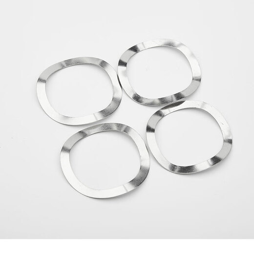 Jinggong 65 manganese steel wave washer 304 stainless steel spring elastic wave washer bearing wave washer 5*10*0.3 (stainless steel/100 pieces)
