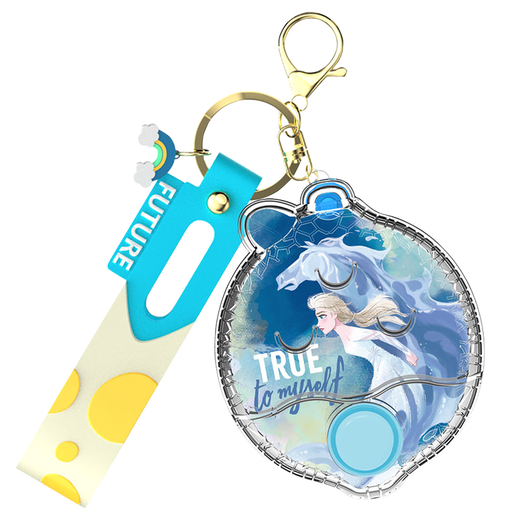 迪士尼（Disney）玩具总动员儿童解压掌上游戏机卡通盲盒钥匙扣冰雪奇缘系列随机