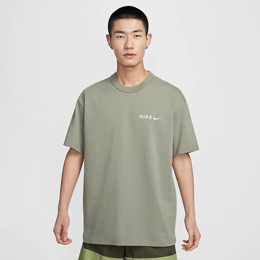 Nike (Nike) Herren-T-Shirt-Sommer-Back-Etikett gedruckt lose Baumwolldicke Schulter kurzärmelig Top HF6172053 HF6172-053/Hauptbild S 165/84a