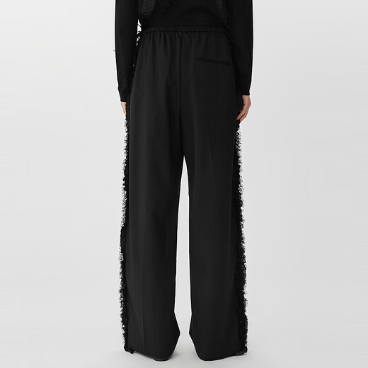 JNBY【商场同款】25春新品休闲裤女宽松直筒裤5P3E12250 001/本黑 XS