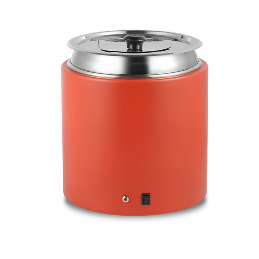 10 liter dry type electric heating soup cooker insulated porridge bucket without adding water, commercial 13 liter electric heating breakfast insulation pot 10 liter black dry type warm soup cooker/no need to add water