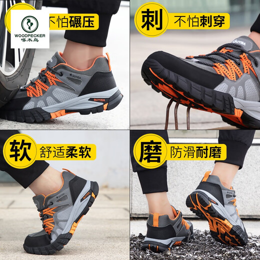 Zapatos de protección laborista de carpintería zapatos para hombres zapatos casuales para hombres zapatos para hombres de verano anti-smash y zapatos deportivos anti-Punteos zapatos de trabajo zapatos de protección laboral 35