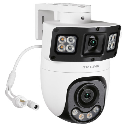 
TP-LINK surveillance camera, high-definition outdoor waterproof 360 degree panoramic full-color dual-gun ball all-in-one machine, POE network monitor, wireless wifi phone remote TL-IPC689XD-A4 [8 million standard version] 128G [Activity upgrade 256g