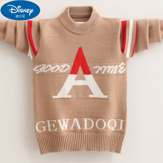 
Disney children's cardigan boy's sweater autumn and winter knitted 2025 new Korean version baby medium-sized children's pullover fashionable gray A 140