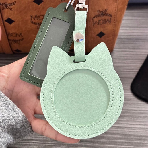 Zi Jiafu Service Seal Key Chain Soldier Brother Exklusive Service Name Marke Transparent Barji Schutz Fall für Genossen und Freunde Anhänger Katzenohrpulver [mit Namen Marke und Gedenkmedaillenanhänger]