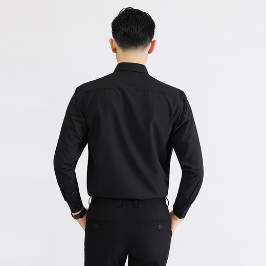 Ayou fat elastic anti-wrinkle long-sleeved shirt business wedding groomsmen base white shirt white 7XL recommended 215-230Jin Jin is equal to 0.5 kg
