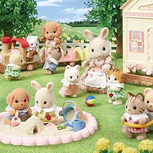 [90% new] Sylvanian families Japanese version of Sylvanian babies Playing house girls toys and doll set Birthday gifts for children