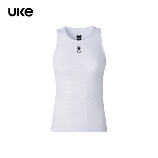 UKE women's new spring and summer outdoor cycling breathable road bike base shirt sleeveless vest Shanlan White S