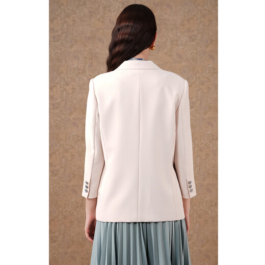 Giovanni Einkaufszentrum Einfacher Pendler -einzelner Brüste Jacke Frauen 2025 Frühling Neues lässiges und vielseitiges ET3B693 Pearl White Regular S