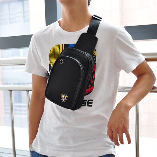 FASITE Crossbody Tool Bag Small Chest Bag Electrician Canvas Multifunctional Repair Shoulder Portable Backpack Upgraded Black