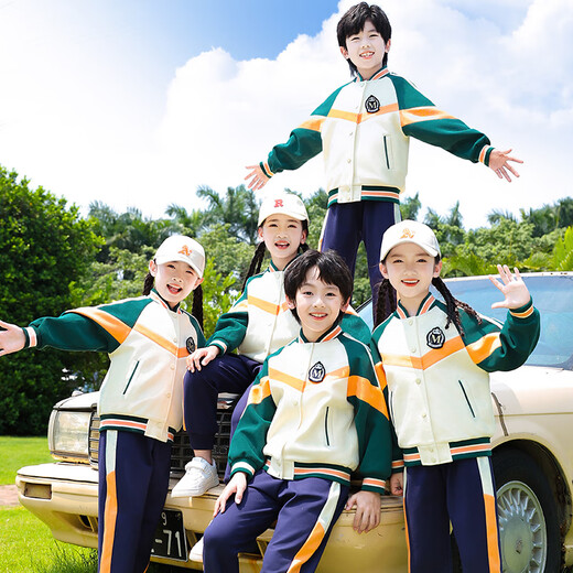 毽子飞飞小学生校服春秋装2025春季新款儿童运动一年级班服幼儿园园服套装 9930款女生夏款套装 140 建议身高125-135厘米左右