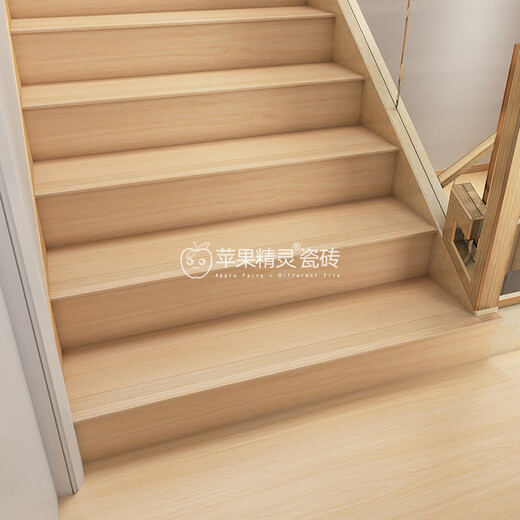 
Apple Elf Guangdong 300x1200 Arc stair step tile integrated floor tiles thickened wood grain tiles step tile step tile 12605 platform board 1.0cm thick 600x1200 300x1200