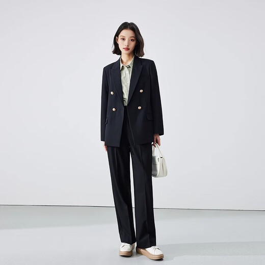 Lady Bird black suit women's high-end formal wear official professional college student interview suit jacket