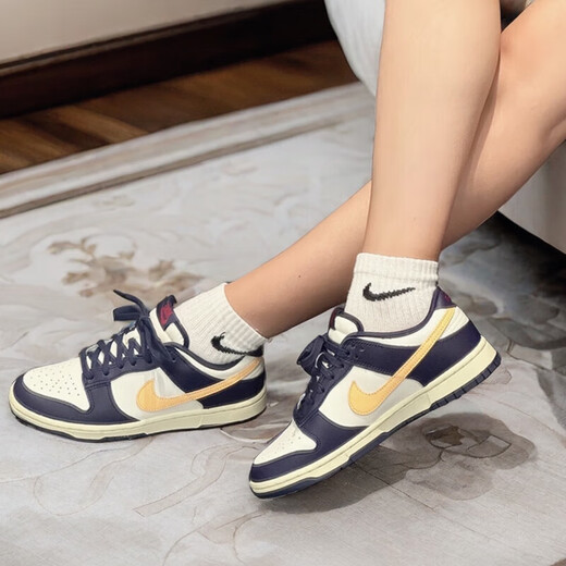 耐克（NIKE）官方Dunk Low 男鞋休闲鞋复古板鞋运动鞋 黑白熊猫 DD1391-100 FV8106-181 海军蓝 42.5