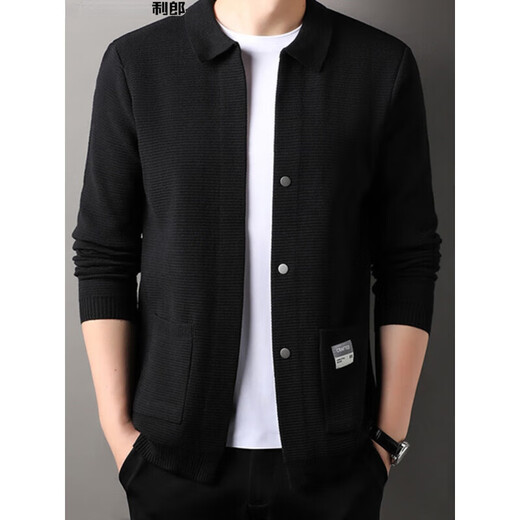 
Lilang men's wool knitted cardigan for middle-aged and young autumn and winter fashion casual men's lapel cardigan jacket trendy beige[8622] 2XL 180[160-180Jin[Jin equals 0.5 kg]]