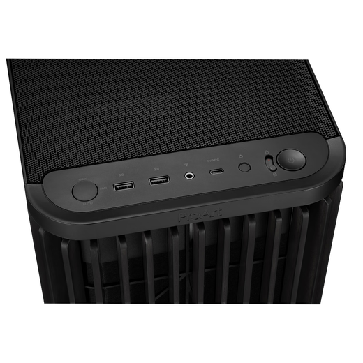 华硕ProArt创艺国度PA401木艺铁韵版机箱 强力散热/木艺前进气格栅/免工具拆装/电源按键锁/PWM开关