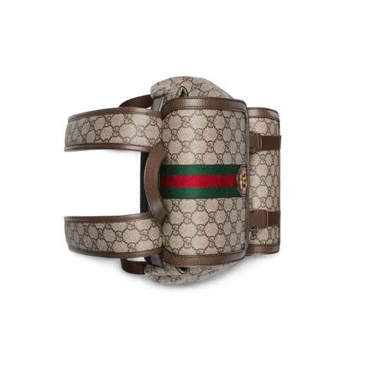 Gucci (GUCCI) Backpack Women's Bag Men's Bag Couple's Ophidia Series GG Backpack Travel Bag Unisex Cool Women's Bag Small Ebony/Brown 792114FADMF9794