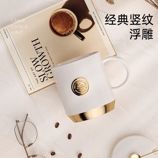 Vanow Thermos Coffee Cup Girl Valentinstag Geschenkbox Set für Freundin für die Freundin Geburtstagsgeschenklehrer Day Geschenkkamellien [Keramik Liner + Geschenkbox] 500ml