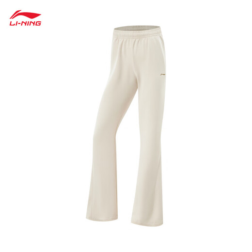 
Li Ning micro-flare trousers for women 2025 summer new fitness series fashionable skin-friendly and comfortable sports trousers AKLV718 Dune Khaki-5 XL
