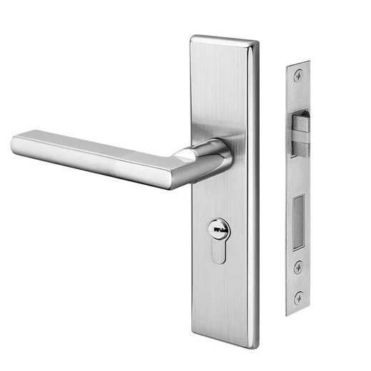 IGear Türschloss für den Innenbereich, Massivholz, Türschlosskern, Schlafzimmer, Schlafsaal, Badezimmer, wasserdicht, rostfrei, Diebstahlschutz, Edelstahl, Türgriff, Schlüssel, Universalschloss, Schließzylinder JS-5010-1