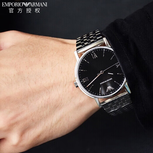 ARMANIA AMA Watch Ni Simple Trendy Steel Strap Men's Watch Giving Boyfriend's Birthday Gift AR11152 Birthday Valentine's Day Anniversary Gift