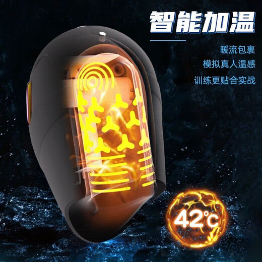 GALAKU glans trainer masturbation device fully automatic electric aircraft cup real men vent adult products penis massage F1 glans trainer black丨deep throat semen extraction丨thread massage丨intelligent heating