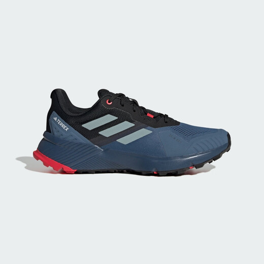 Adidas men's shoes 2025 summer TERREX outdoor hiking shoes hiking shoes running shoes low top cross-country casual sports shoes IH3880 Miracle Blue Gray 44