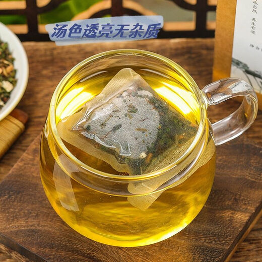 Sopa translúcida] icimate té maíz calamar hojas de morera té puro hecho a mano melón amargo raíz de crepe independiente bolsa pequeña de dinero verde (té icimate) Compre dos gratis uno gratis (3 cajas)