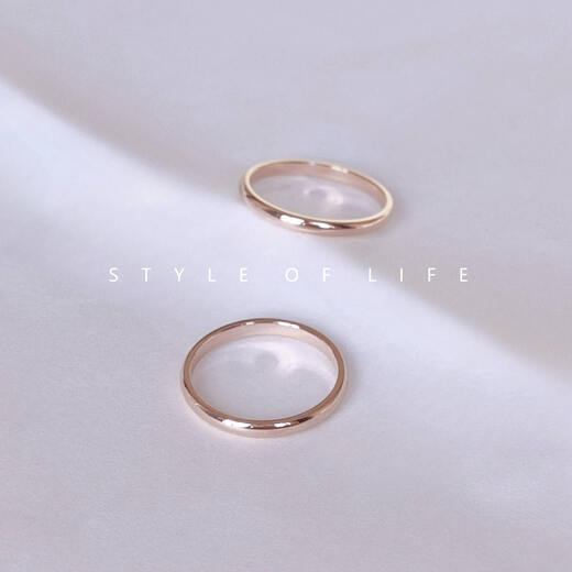 Olevo washes your hands without picking it off. Fongsong Girl American 18K rose gold-plated classic ring. Simple couple ring. It is settled at the first appointment. Rose gold 2mm wide ring. US size 7.