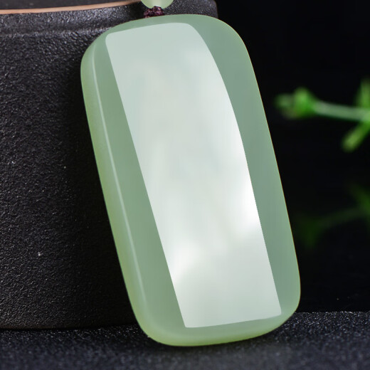 Precio garantizado 618 Hetian Jade Nothing Paleta Verde Jade Hetian Jade Men Jade Colgante Collar Modelo One M9717Z