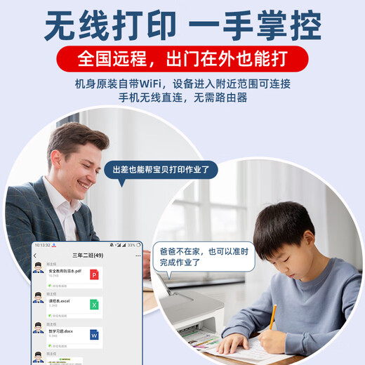 Canon TS3480 Haushalt kleiner Farbkopie Tintenstrahldrucker und scannen All-in-One Student Photo Office, das sich dem Mobiltelefon WLAN-WLAN-Hausaufgaben MG3680 Self 3680 White gewidmet hat [automatischer doppelseitiger Druck] + [drahtloses WiFi + WeChat-Paket fünf