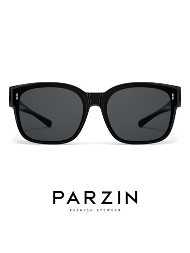 帕森（PARZIN）可套镜偏光太阳镜男范丞丞轻盈防晒驾驶墨镜女 12127