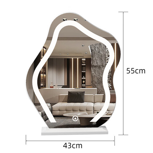 Anerya Yunduo makeup mirror desktop lightweight smart LED high-end light mirror bedroom dressing table mirror