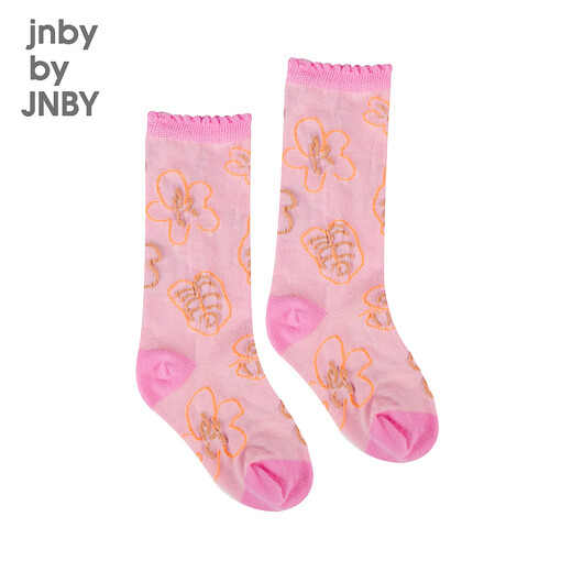 Jnby von Jnby Jiangnan Stoff Kinderkleidung Hochrohr Socken Pflanzenmuster modische und modische lässige Herbst- und Wintermädchen und Kinder 6o8n12820 673/Grey Pulver Serie 5-7 Jahre alt