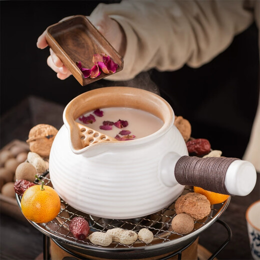 Youshang original ore clay pots and pots can be used for dry-firing household large-capacity boiled milk tea roasted milk fried tea pots and pots Large gradient coffee stone scoop pots and pots Inner enamel 950 701mL (inclusive)-800mL (inclusive)