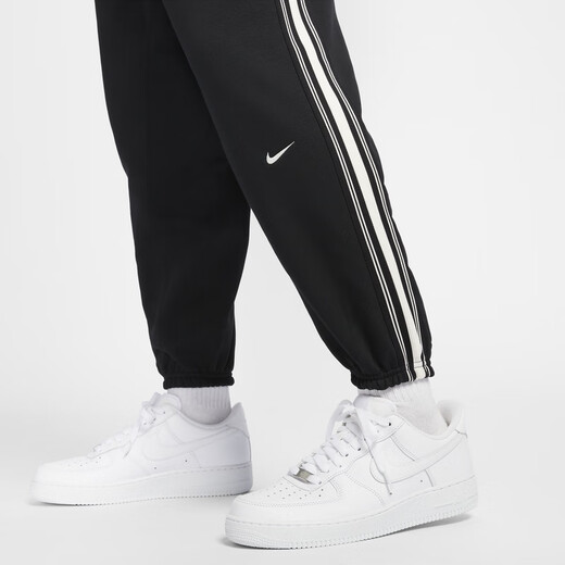 Nike (Nike) Terma-Fit Oficial más pantalones de baloncesto de vellón HJ3884 010 Negro/Ligero Marfil White S