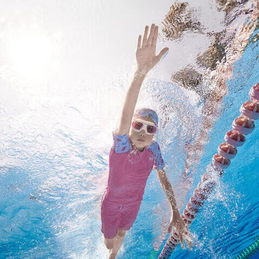 Decathlon [New Product] Swimming Cap Breathable Non-tie Mesh Cloth Children's Printed Swimming Equipment-5455509