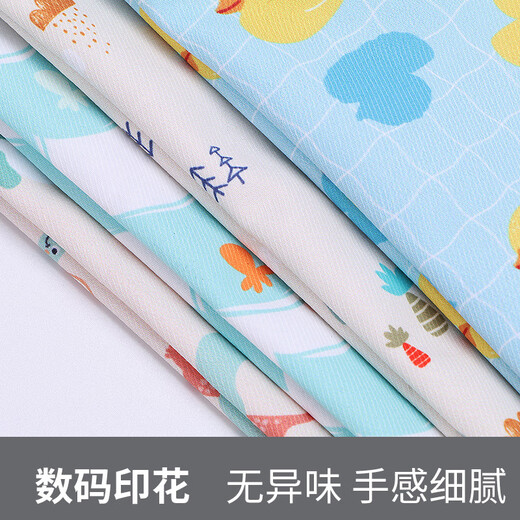 babyjianle婴儿尿不湿收纳袋外出防水便携式宝宝推车纸尿裤尿片收纳包尿布袋 新升级双口袋-恐龙世界（淡粉）