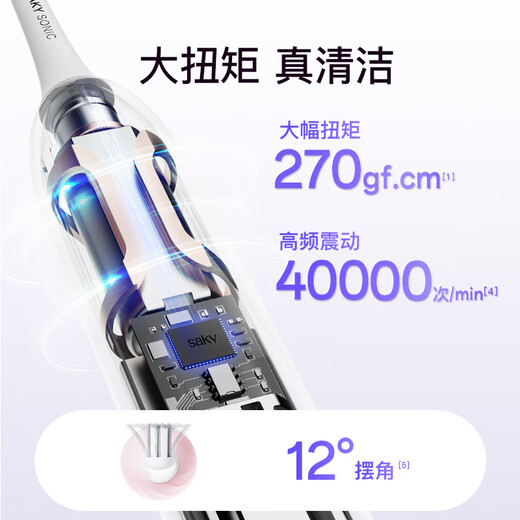 Shuke Mid-Autumn Festival gift, great value gift, sonic electric toothbrush T2, student male and female couple gift set, super cost-effective gift, Hillier Lake powder (2 brush heads)