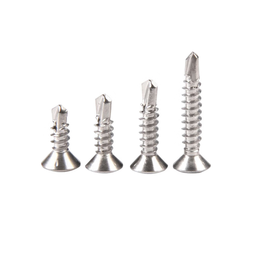 Yongli Shang 410 stainless steel cross countersunk head drill tail screws self-tapping self-drilling dovetail nails ST4.2*45 100 pieces 410