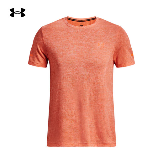 
Under Armor (UNDERARMOUR) official short-sleeved men's spring and summer Seamless fitness training suit breathable running half-sleeved sports T-shirt men's clothing 692-63% nylon 37% polyester fiber M