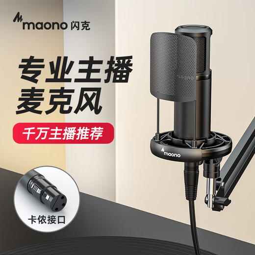 Flash PM320S live broadcast microphone anchor special game e-sports live singing and delivery condenser microphone noise reduction mobile phone computer recording professional microphone Flash PM320 PM320T (desktop model)