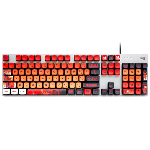 罗技（Logitech）K845机械键盘   机械键轴 有线机械键盘 电竞办公游戏台式外接笔记本电脑 K845青轴-明日香+G502 HERO