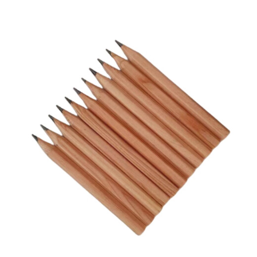 
Qilicai spot log pencil sharpened small short 88/13576MM restaurant hotel hotel conference lottery customization 8.8CM log hexagon 1000 pieces 100 pieces + HB